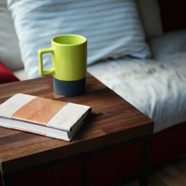 ウォールナット×アイアン　サイドテーブル