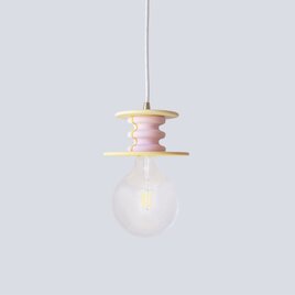 ピンクイエローペンダントランプ Frutti Lampの画像