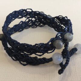 ラブラドライト 2連ブレスレット