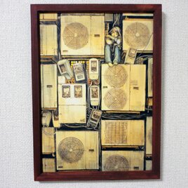 額縁つきA4ポスター　室外機