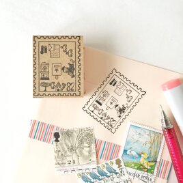 ヤギさん郵便切手スタンプの画像