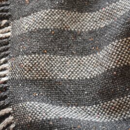 アンゴラネップの手織りマフラーの画像