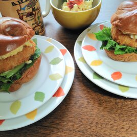 大切な人とペアで　ちぎり絵　リーフプレート　ペア（ケーキ）