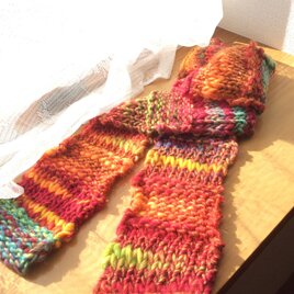 katiaのマフラー　＃オレンジ