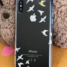 iPhone　グリッターデコケース　飛翔の画像