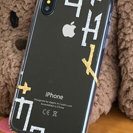 iPhone　グリッターデコケース　軌跡の画像