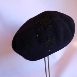 béret　Navy（snow）の画像