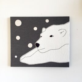 ファブリックパネル しろくま