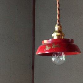 お椀ランプ 朱（太鼓）