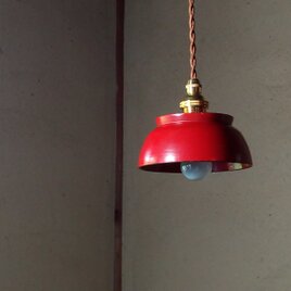 お椀ランプ　朱（無地）