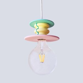 イエローグリーンピンクペンダントランプ Frutti Lampの画像