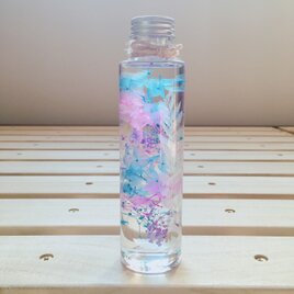 【ハーバリウム】プレゼント、インテリアにご利用ください♪【ブルー・ピンクフラワー】