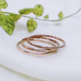 【選べる模様】華奢リング（銅）