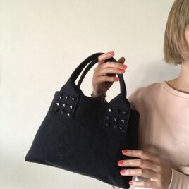 canvas tote bag mini (black)の画像