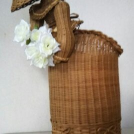 茶染の籐人形（送料無料）