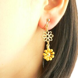 花花！マーガレット◎ダブルフラワーのイヤリング