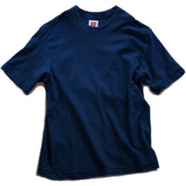 Tシャツ レディース 半袖 オーガニックコットン 藍染め 吊天竺 インディゴの画像
