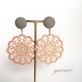 マカロンカラー大ぶり2wayピアス