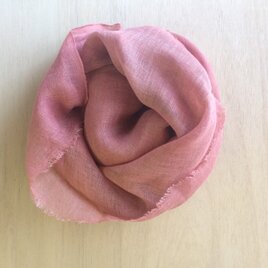 インド茜のリネンガーゼストール