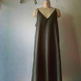 フレンチリネン キャミソールワンピース