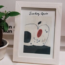 ミニアート　フレーム付 「Sunday Apple」の画像