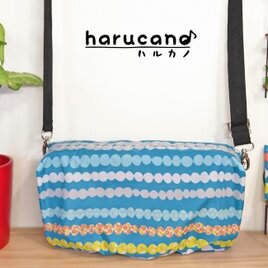 【レインカバー/花ドットストライプ/ブルー】クランポン軽量コンパクトケース用（Buffet Crampon B クラリネット用）の画像