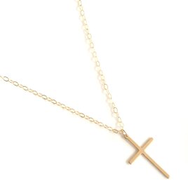 送料無料 -14kgf Cross Necklace B- クロス ネックレス  k14gf 14金 ゴールドフィルド