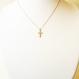 送料無料 -14kgf Small Cross Necklace- クロス ネックレス  k14gf 14金 ゴールドフィルド