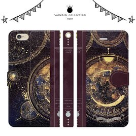 月の魔法書　iPhoneケース手帳型の画像