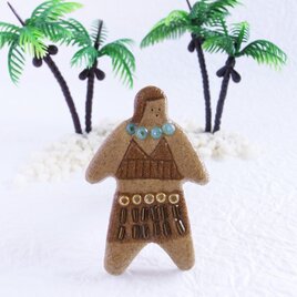 オヨヨちゃんブローチ（ALOHA！）の画像