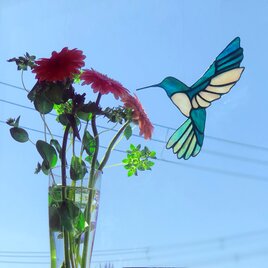 ステンドグラス サンキャッチャー ハチドリ ～Hummingbird～の画像