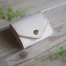 シンプルな三つ折りコインケース　【受注生産】