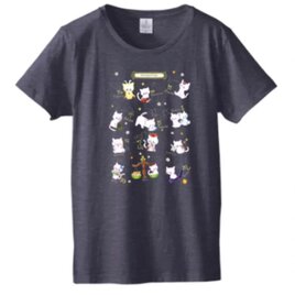 〈受注生産〉イラストプリント半袖Ｔシャツ _12星座キャットの画像