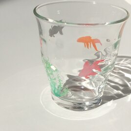 ゆらぎ金魚グラスの画像