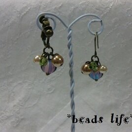 NO828◇チェコメロン　フューシャブルー　ｲﾔﾘﾝｸﾞorﾋﾟｱｽ