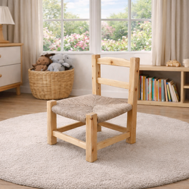 ゴッホの椅子スタイル　子供椅子　ペパーコード編み　