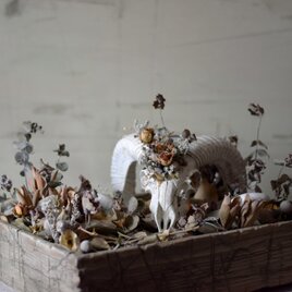 plants born （sheep) 古い木箱の画像
