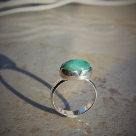 marine blue ring 淡いマリンブルーリングの画像