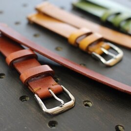 [オーダーメイド]イタリア産プルアップレザー　腕時計用ベルトの画像