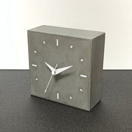 コンクリート置き時計C-type　-コンクリート/モルタル/セメント雑貨-の画像