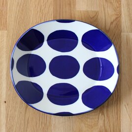 25㎝オーバルリム皿 ドット