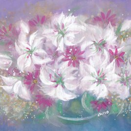 「lily fairy」A4水彩原画の画像
