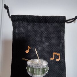 チューナー#キーケース　スネアドラム刺繍