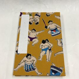 からし色 お相撲さん柄/御朱印帳【大】