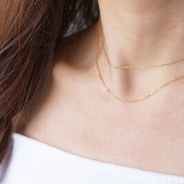 【14KGF】Layered Dress Necklace