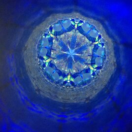 青い結晶＊オイルワンド万華鏡の画像