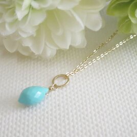 *K10YG* スリーピングビューティーターコイズのネックレス