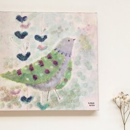 春の18cm panel・おしゃれなハトの画像