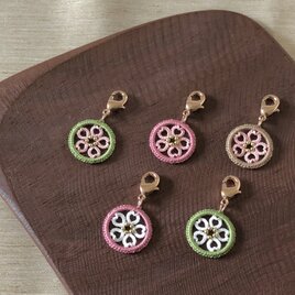 【受注製作】さくらのチャーム〈5色展開〉 タティングレース