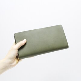 mu long wallet -khaki-の画像